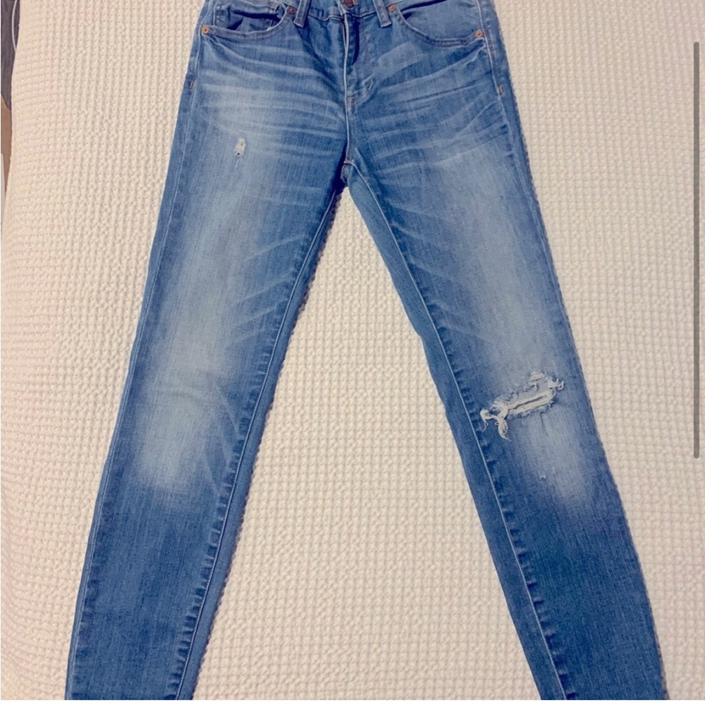 9” rise high rise skinny denim